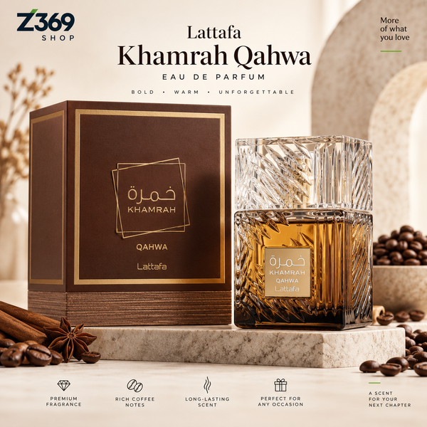 Lattafa Khamrah Qahwa Eau de Parfum 100ml - Z369 SHOP